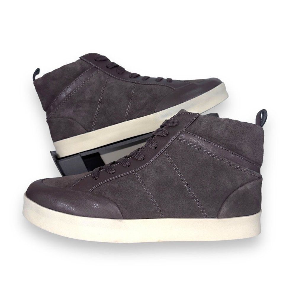 Splendid Lucille High‎ Top Suede Casual Sneakers Dark Grey Women's 9.5M